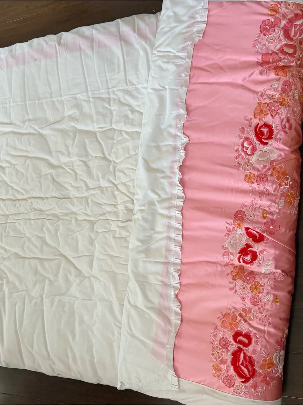 Vintage Japanese Silk-Satin Comforter japanese elegant